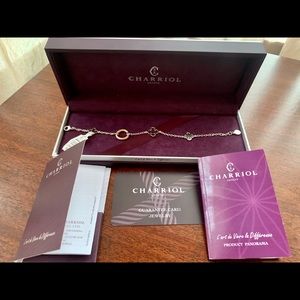 Charriol Silver Bracelet with Purple Accents